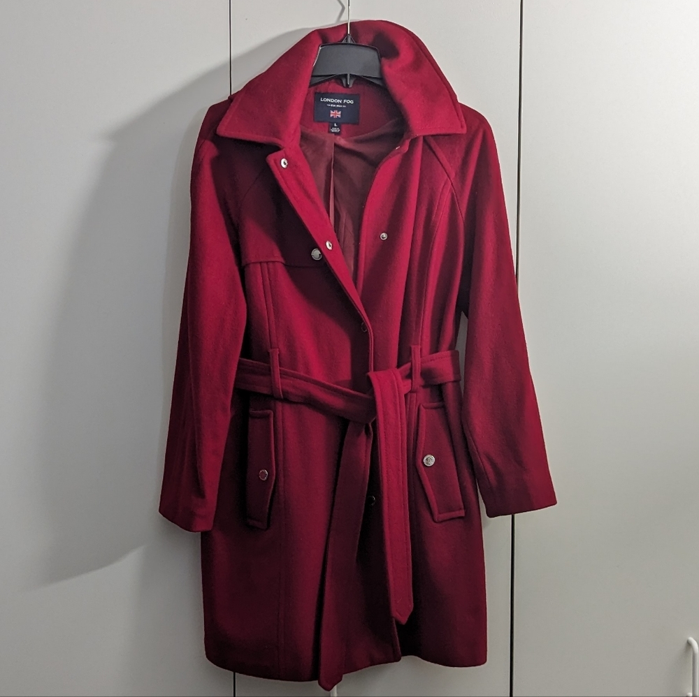 London Fog Hooded Pea Coat